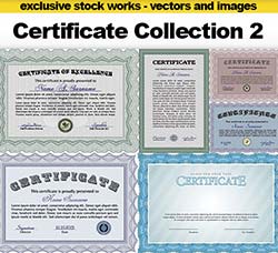 25个证书模板(第二套/矢量)：Certificate Collection 2 - 25x EPS